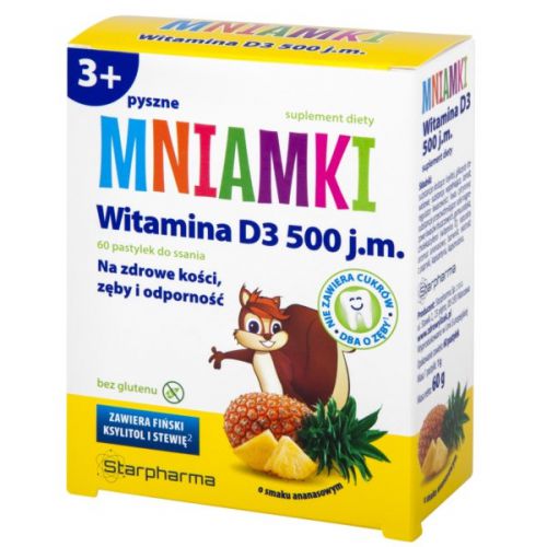 Starpharma Witamina D3 Mniamki Do Ssania 60 Pas Starpharma Witamina D3 Mniamki Do Ssania 60 Pas